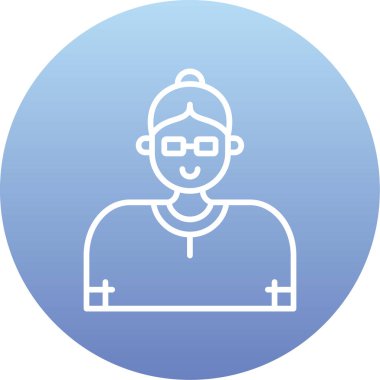 Adamım. Web simgesi basit illüstrasyon