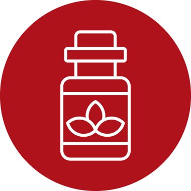 Bir ilaç şişesinin vektör çizimi