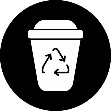 Geri dönüşüm simgesinin vektör çizimi