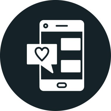 Sohbet ileti ikonu vektör tasarımı