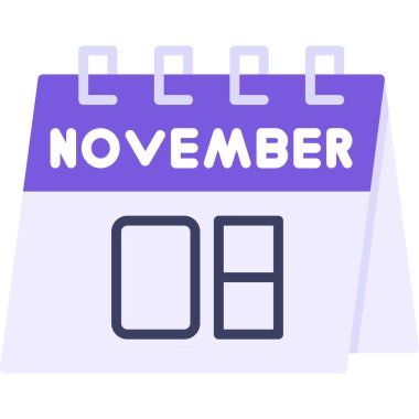 Kasım sayısına sahip takvim