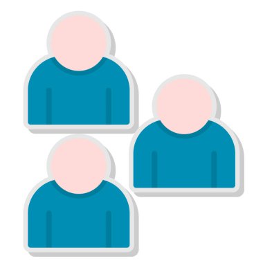 insanlar simge vektör illüstrasyonu