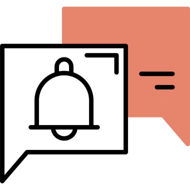 Çan simgesi vektör illüstrasyonu