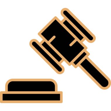 Yargıç Tokmak simgesi, basit tasarım