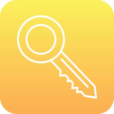 anahtar düz vektör simgesi