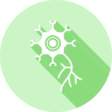 Çember biçimli yeşil yaprak simgesi, vektör illüstrasyonu