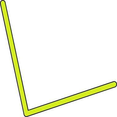 Beyaz arkaplanda sarı ok işareti