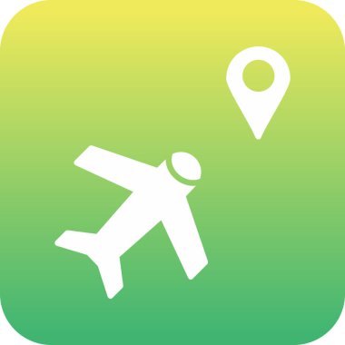 Uçak simgesinin vektör illüstrasyonu