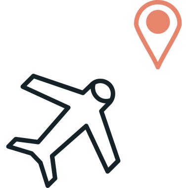 konum belirleyici simgesi, vektör illüstrasyonu