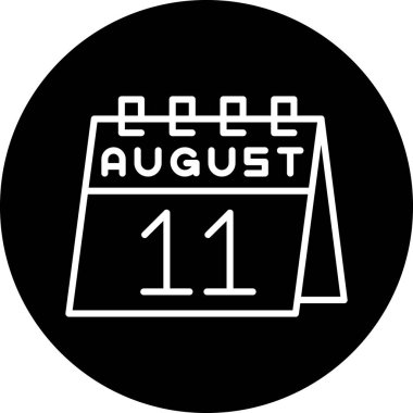 Takvim simgesinin vektör illüstrasyonu