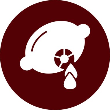 su damlası simgesi düz tasarım, vektör illüstrasyonu