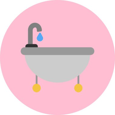 Musluk ikonu. vektör illüstrasyonu