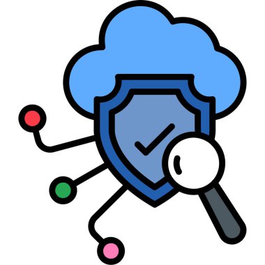 bulut veri güvenliği simgesi