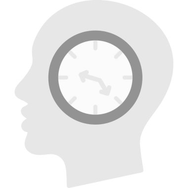 Saat simgesi, düz tasarım