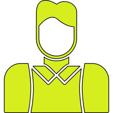 İnsanın minimalist vektör simgesi