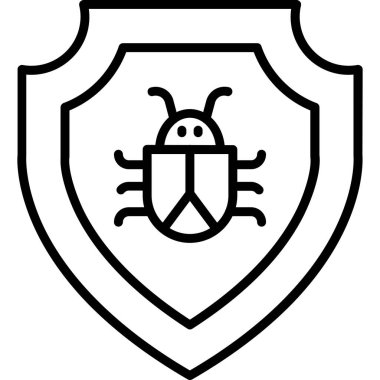 kalkan hata simgesi vektör çizimi