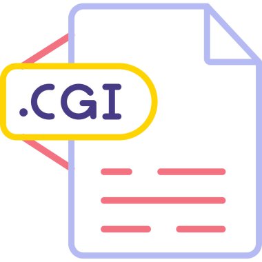 dosya biçimi simgesi, vektör illüstrasyonu