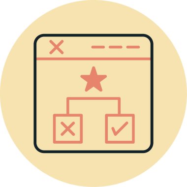 Web tarayıcı simgesi vektör illüstrasyonu