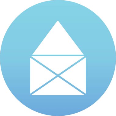 Posta Vektörü Kabartma Simgesi Tasarımı