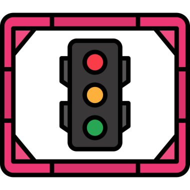 Basit trafik ışığı web simgesi