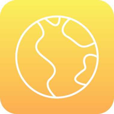 Soyut arkaplanda toprak simgesi izole edildi