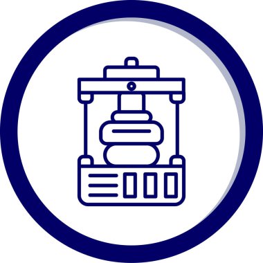 Gaz b simgesinin vektör çizimi