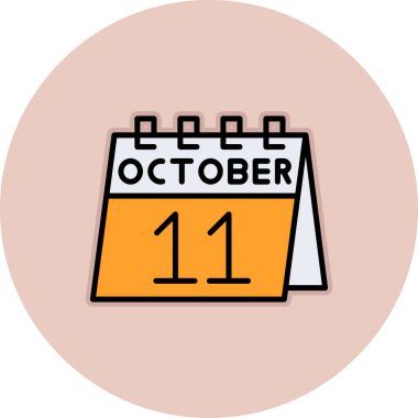 Takvim simgesi, vektör çizimi