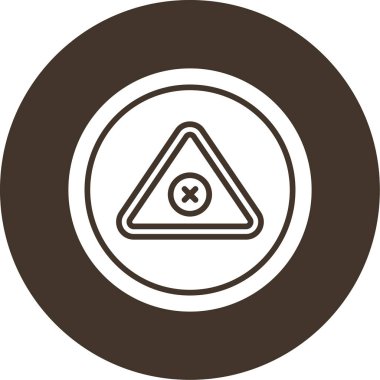 Benzersiz uyarı vektör simgesi