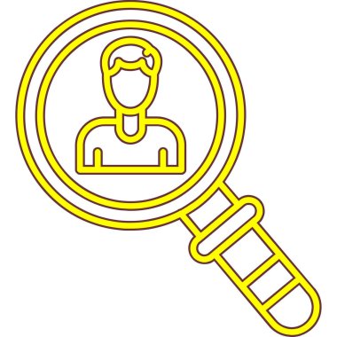 Arama simgesi. Düzenlenebilir felç. renk çizimi tasarımı. vektör illüstrasyonu.