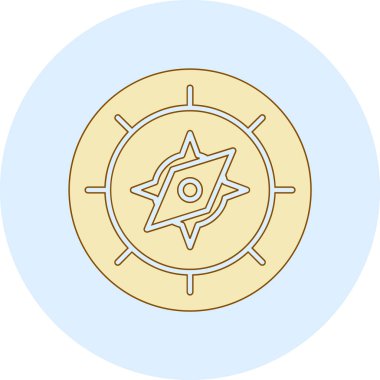 Yıldızlı bir altın paranın vektör çizimi