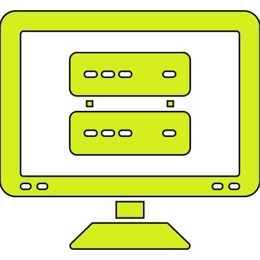 bilgisayar ekranı vektör simgesi