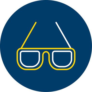 gözlük ikonu vektör illüstrasyonu