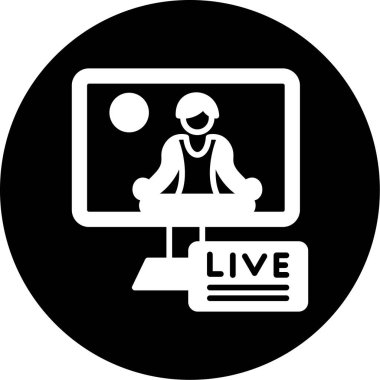 canlı yayın ikonu, basit biçim