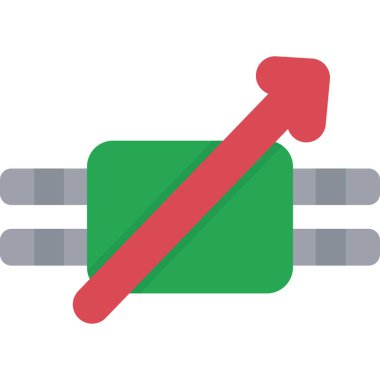 Araba tamir düz vektör simgesi