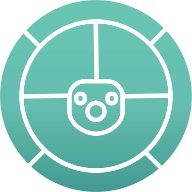 Hedef. Web simgesi basit illüstrasyon