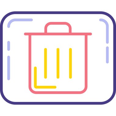 Çanta. Web basit illüstrasyon tasarımı