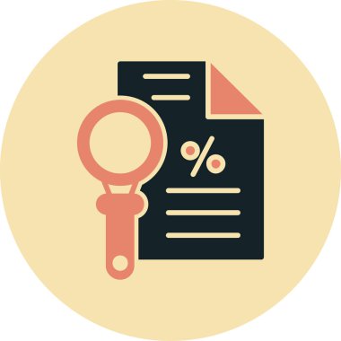 Belge. Web simgesi basit illüstrasyon