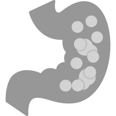 Mide simgesi, vektör illüstrasyonu