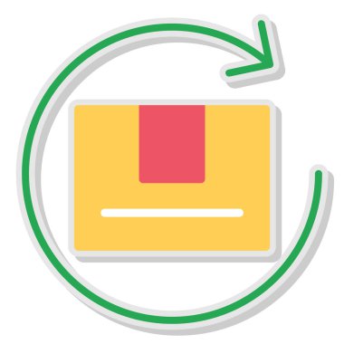 Düz simge, vektör illüstrasyonu indir