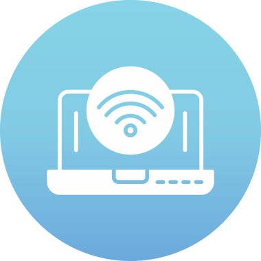 wifi vektör çizgisi çember deseni