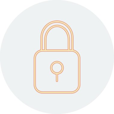 ikon vektör illüstrasyonunu kilitle