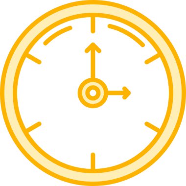 Saat. Web simgesi basit tasarım