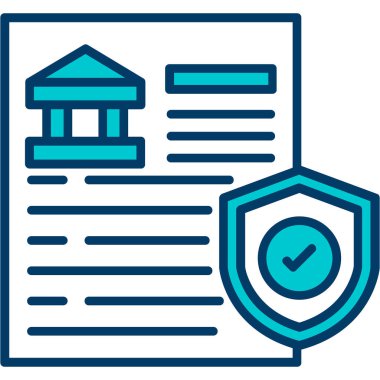 belge simgesi vektör illüstrasyonu