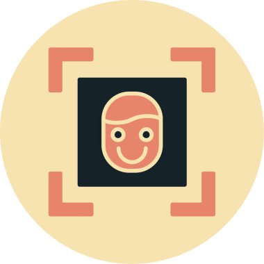 Adamım. Web simgesi basit illüstrasyon