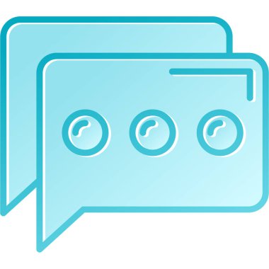 Sohbet simgesi vektör illüstrasyonu