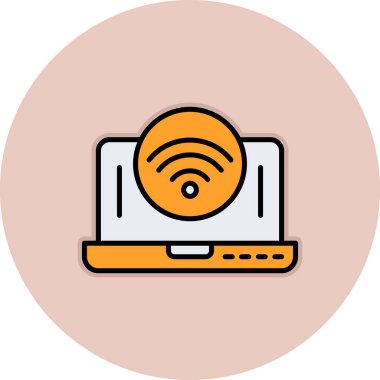 Wifi simgesi, vektör illüstrasyonu