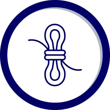 Bir ip simgesinin vektör illüstrasyonu