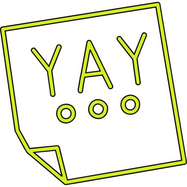 Beyaz arkaplanda çizgi film yüzü olan bir harfin vektör çizimi