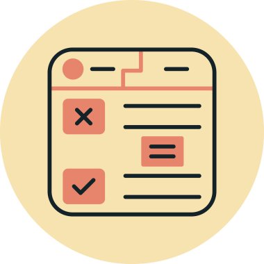 Pano. Web simgesi basit tasarım