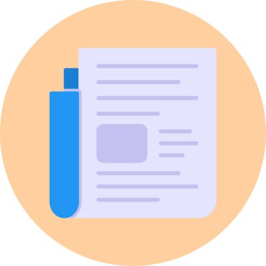 kitap web simgesi, basit illüstrasyon